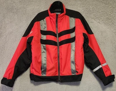 Yamaha Jacket Mens Medium Red Black Reima Motorsports Reflective Winter Coat - Image 1 of 4