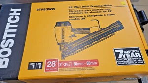 BOSTITCH Framing Nailer, Wire Weld, 28 Degree, 2 to 3-1/4", Pneumatic (BTF83WW) - Picture 1 of 8