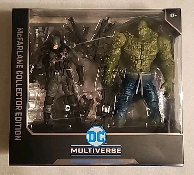 Paquete de 2 figuras DC Multiverse Mcfarlane Toys Batman The Grim Knight VS Killer Croc Foto 1 de 1