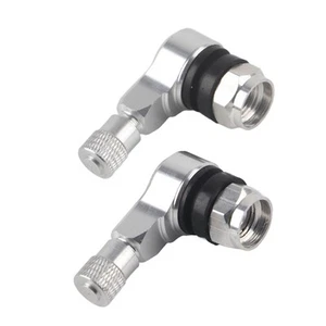 Tire Valve Comes With Rubber Seal 90 Degree Tubeless Snap-in Valves - Picture 1 of 22
