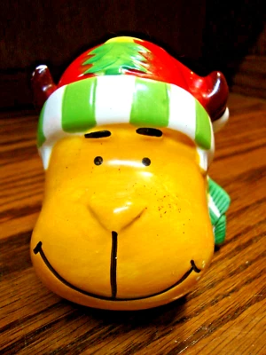 Soporte de esponja exfoliante de cerámica para renos NAVIDAD ~ Fregadero de cocina ~ Estropajo 872 Foto 1 de 4