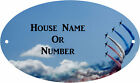Red Arrows House Sign Outdoor Metal Coloured House Plaque