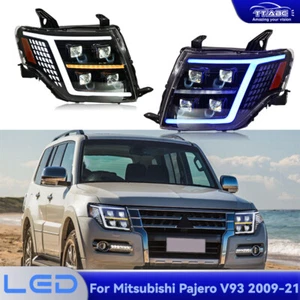 2x For Mitsubishi Pajero Montero V93 V97 LED DRL Headlights Beam Lens Projector - Picture 1 of 16