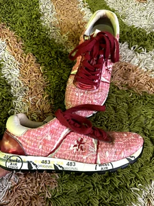 PREMIATA Mujer Zapatos Rosa Tenis 2957 Talla 38 - Imagen 1 de 10
