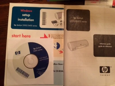 HP Deskjet 3300 Series Printer Software CD Windows 98 ME 2000 XP Computer Tech - Image 1 of 3