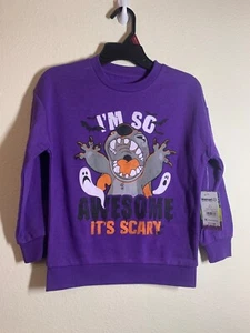 NWT Disney Lilo & Stitch Sweatshirt Girls Size S 6/7 Purple AD4 - Picture 1 of 3