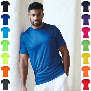 Mens Training Gym Sports T-Shirt Wickable Breathable Short Sleeve Running Top T