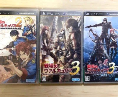 Lot 3 Valkyria Chronicles 2 3 E2 PSP set Japan Tested - Image 1 of 2