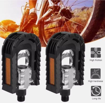 1 Par de Pedales de Bicicleta Pedales Plegables Aleación de Aluminio Pedales de Bicicleta de Montaña EE. UU. Foto 1 de 4