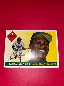 1955 Topps #75 Sandy Amoros RC - GOOD