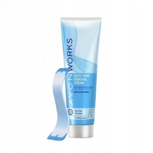 AVON WORKS Sensitive Body Depilatory Cream with Soothing Aloe 100 ml-3.3fl.oz - Picture 1 of 2