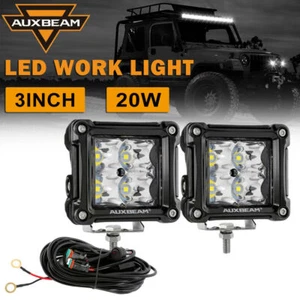 AUXBEAM Pair 3" INCH LED Work Light Pods Offroad Driving Lamp for FORD BRONCO - Picture 1 of 12