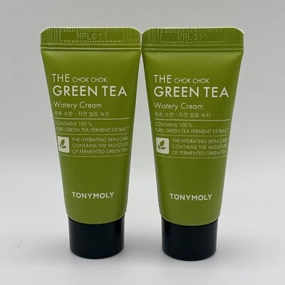 Новый 2 x Tony Moly Tonymoly The Chok Chok зеленый чай водянистый крем путешествий 15 мл/0,5 унц - Изображение 1 из 3