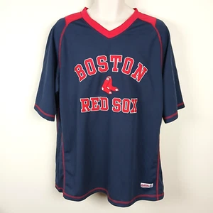 Vintage Boston Red Sox Pullover Baseball Jersey Sz XL Embroidered Spellout Socks - Picture 1 of 8
