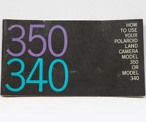 Vintage Polaroid 340 350 Instant Film Camera Manual Instructions Guide 1960s - Picture 1 of 6