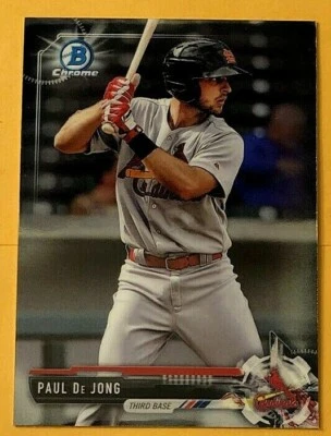 2017 Bowman Chrome Prospects Paul De Jong #BCP26 St. Louis Cardinals - Image 1 of 2