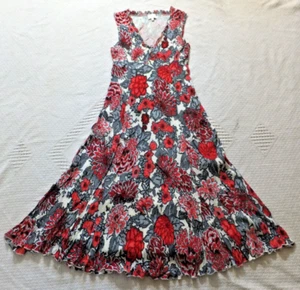 EAST Sleeveless Floral Crinkle Stretch Dress - Polyester - UK 10 - Picture 1 of 11