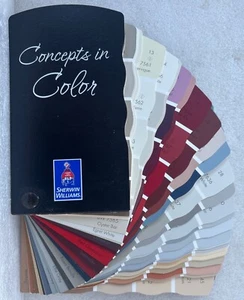 Sherwin Williams Concepts in Color Paint Swatch Fan Deck 660-3641 - Picture 1 of 1