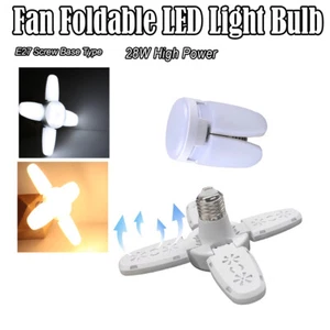 E27 Led Foldable Bulb 28w 360 Angle 220v 85-265v 3000k 6500k Fan Shape Lighting - Picture 1 of 15