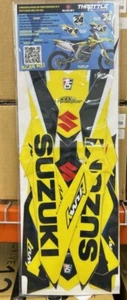 Kit gráfico Throttle Syndicate Suzuki RM Army amarillo y negro 19-25 RM-Z250 y 450 - Imagen 1 de 3