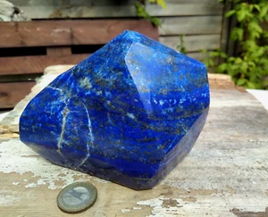 wunderschöne Lapislazuli Skulptur Anschliff edle Deko 1035g Heim und Garten - Imagen 1 de 17