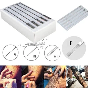 Agujas de tatuaje profesionales - alta precisión - RL RS M1 F RM M2- 10 20 50 500 PIEZAS - Imagen 1 de 12
