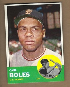 1963  TOPPS   CARL  BOLES  #  428   NEAR MINT /  MINT