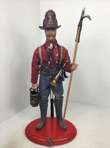 1/6 CUSTOM BUILD 1850 NEW YORK FIREMAN FIREFIGHTER W/ FULL GEAR & DISPLAY STAND - Bild 1 von 24