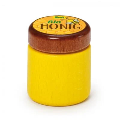 Glas mit Honig, Honigglas (aus Holz) für Kaufladen, Erzi 19070 * Neu - Bild 1 von 2