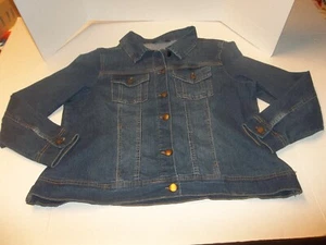 Womens D. Jeans Plus Size 1X Denim Blue Jean Jacket - Picture 1 of 4