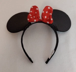 Minnie Mouse Headband Ears & Bow Halloween Costume Girls Sequin - Picture 1 of 3