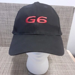 G6 Baseball Cap Hat Strapback Black Red Embroidered Letters By Otto Caps - Picture 1 of 7