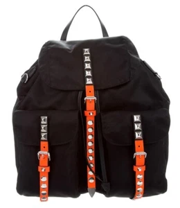 Prada Studded Tessuto Nylon Backpack - Picture 1 of 5