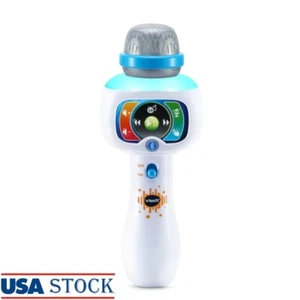 Kids Karaoke Microphone Toddler Singing Toy Bluetooth Voice Effects Lights New - Picture 1 of 7