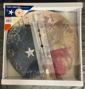 Reloj Colección Texas Lonestar con Vaquero Desteñido y Bandera de Texas en Fondo - Imagen 1 de 1