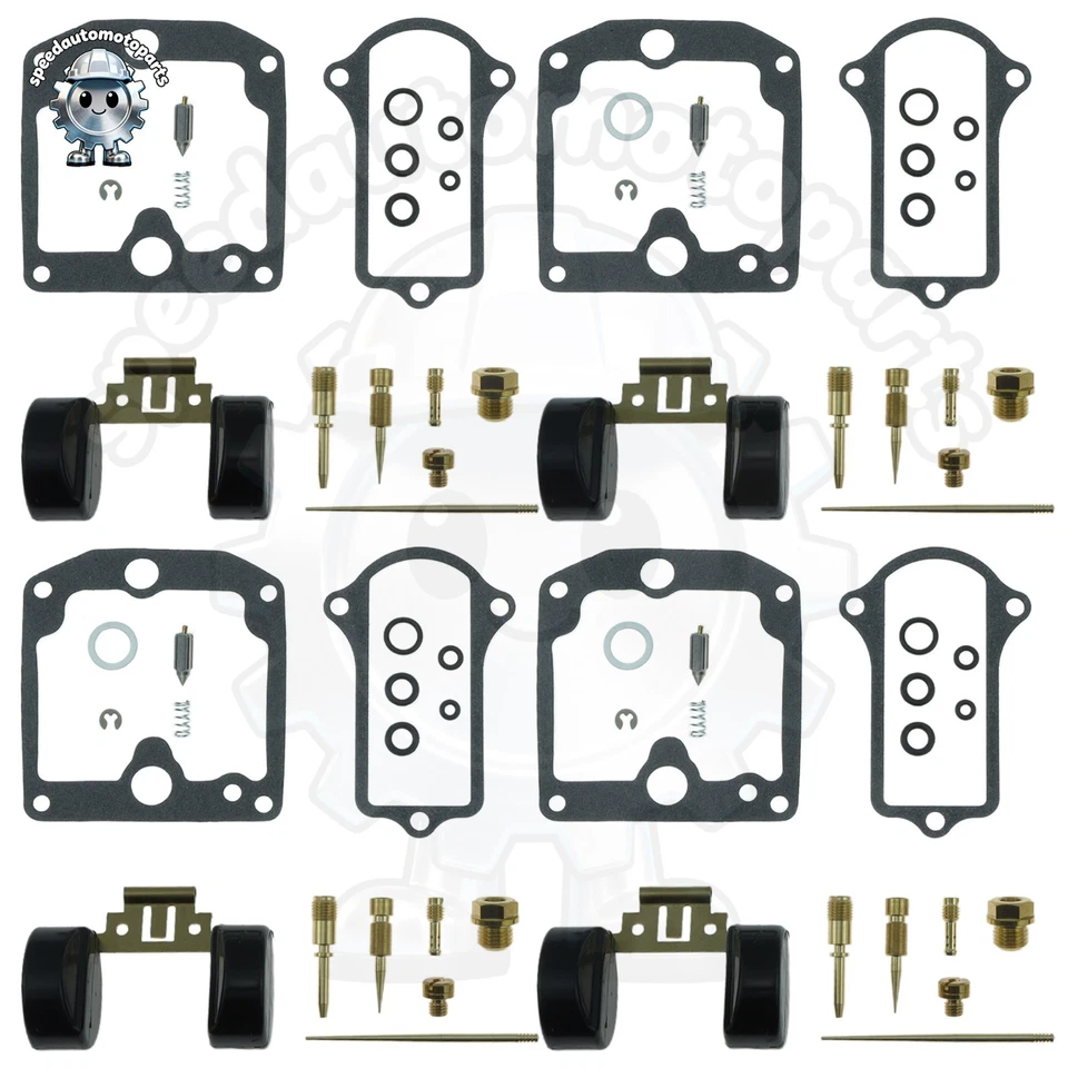 4PCS Carburetor Diaphragm Float Repair Kit for Suzuki GS550 GS550E 1977-1979-US Foto 1 de 4