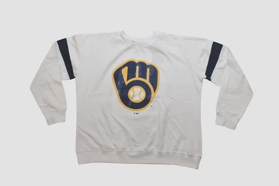 Sudadera ligera Fanatics para mujer talla grande Milwaukee Brewers nueva con etiquetas 1X,2X,3X Foto 1 de 4