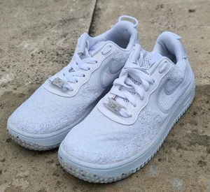 Nike Air Force 1 Crater Flyknit Triple White Sneaker UK 6 Damen Eco Crater Foam - Bild 1 von 24