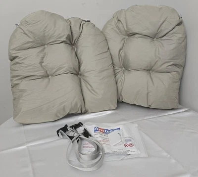 Juego de 2 cojines de mimbre acolchados en forma de U para decoración exterior RSH color camafeo 19x19 Foto 1 de 4