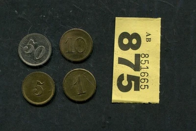 Set of  4  old  German    tokens. Frankfurt - Image 1 of 2