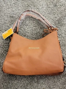 Borsa a mano Michael Kors tracolla donna 3 sezioni pelle marrone - Foto 1 di 17