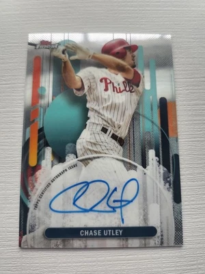 Chase Utley 2025 Topps Finest #FA-CU Finest Autograph On-Card Auto - Phillies - Image 1 of 2
