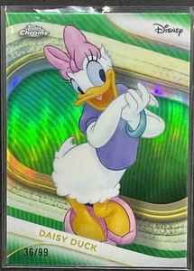 2025 Topps Chrome Disney Daisy Duck #40 Green Refractor /99 - Picture 1 of 2