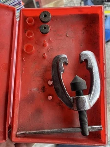 Vintage kleiner fester Backen Zahnrad/Lagerabzieher gesenkgeschmiedeter Stahl hergestellt in den USA sauber - Bild 1 von 1