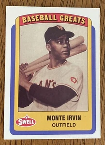 1990 CMC Swell Baseball Greats MONTE IRVIN #85 HOF Giants - Picture 1 of 2
