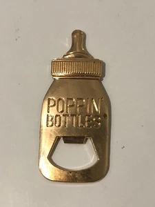 Flaschenöffner Babyflasche "Poppin Bottles", Metall, gebraucht, sauber - Bild 1 von 2