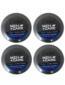 Pack of 4 Dove Men+Care Ultra Hydra Cream with 24 Hour Moisturization 2.53 Fl Oz - Picture 1 of 4