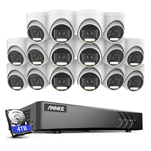 ANNKE 5MP Audio Security Camera System 16CH 5MP Lite DVR Color Night Vision IP67 - Picture 1 of 21