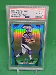 2017 Panini Prizm Dalvin Cook Blue Prizm RC /199 #231 PSA 10 Vikings - Bild 1 von 1