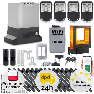 Accionamiento de puerta corredera FORCE 2000 kg completo + 5 m barra de dientes + control WiFi - Imagen 1 de 11